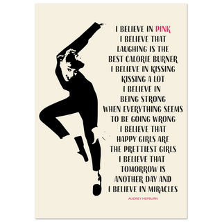 I Believe in Pink Quote Poster-16