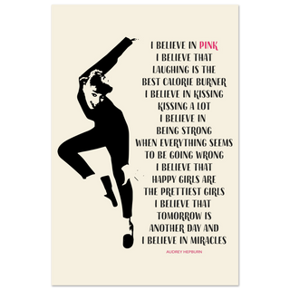 I Believe in Pink Quote Poster-14
