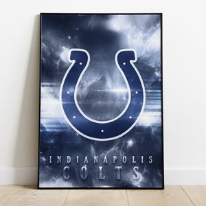 Indianapolis Colts Logo Art Premium Poster - Team Spirit Store USA 