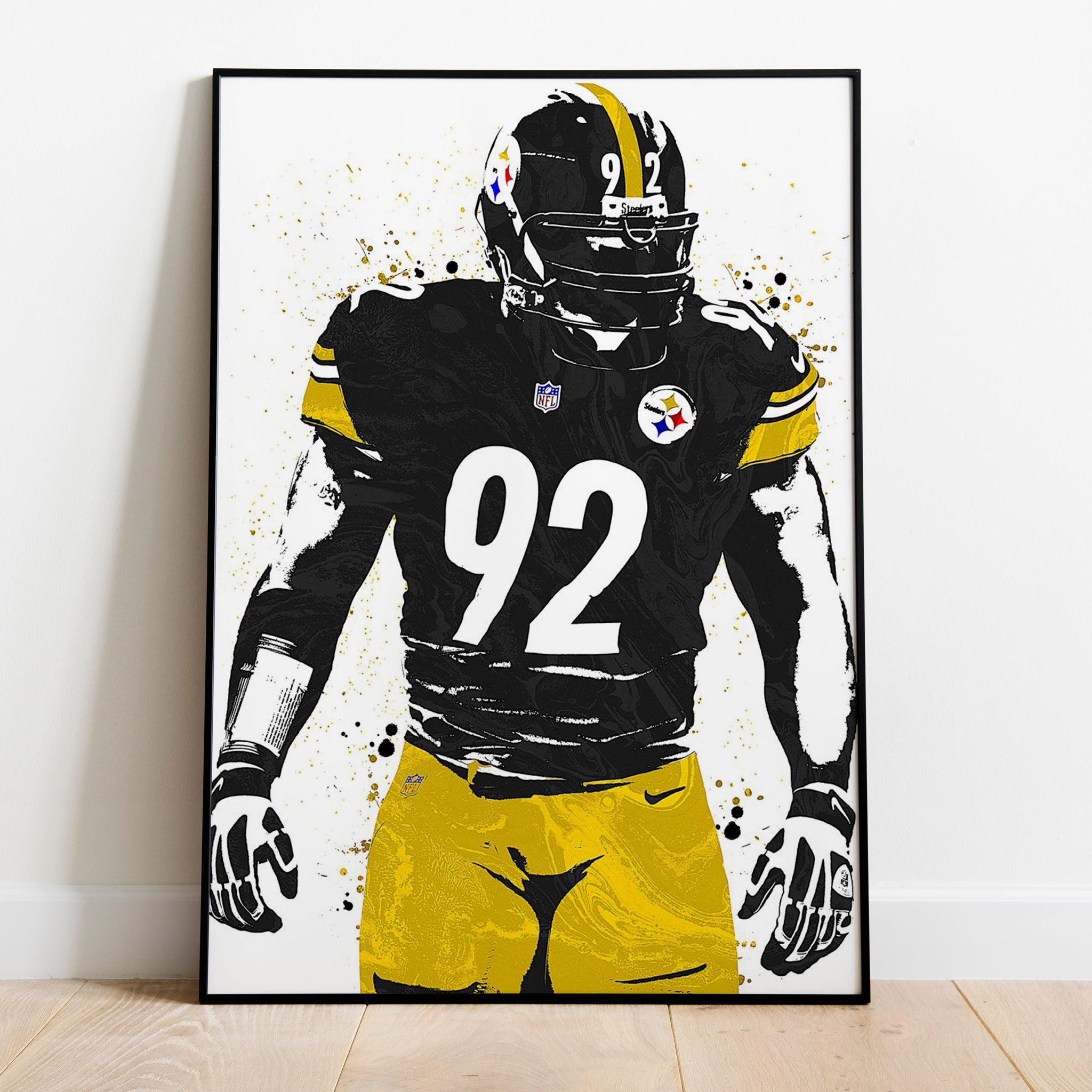 Pittsburgh Steelers James Harrison Premium Poster - Team Spirit Store USA 