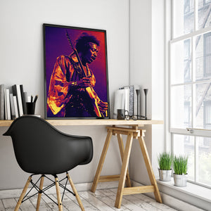 Jimi Hendrix Concert Haze Premium Poster - Team Spirit Store USA 