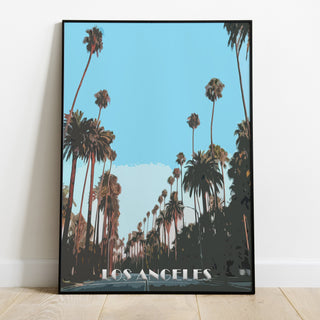 LA Palm Trees Premium Poster - Team Spirit Store USA 