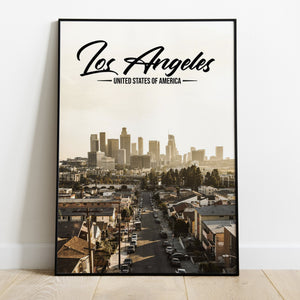 Los Angeles Skyline Premium Poster - Team Spirit Store USA 