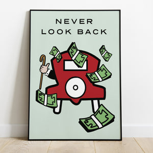 Never Look Back Premium Poster - Team Spirit Store USA 