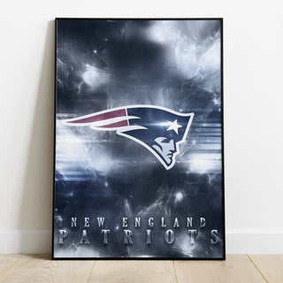 New England Patriots Logo Art Premium Poster - Team Spirit Store USA 
