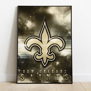 New Orleans Saints Logo Art Premium Poster - Team Spirit Store USA 