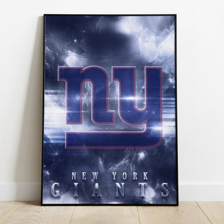 New York Giants Logo Art Premium Poster - Team Spirit Store USA 