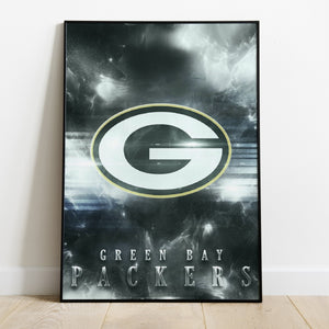 Green Bay Packers Logo Art Premium Poster - Team Spirit Store USA 