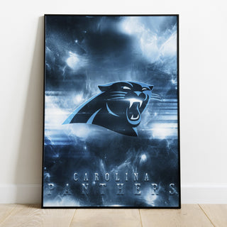 Carolina Panthers Logo Art Premium Poster - Team Spirit Store USA 