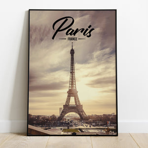 Paris Skyline Premium Poster - Team Spirit Store USA 