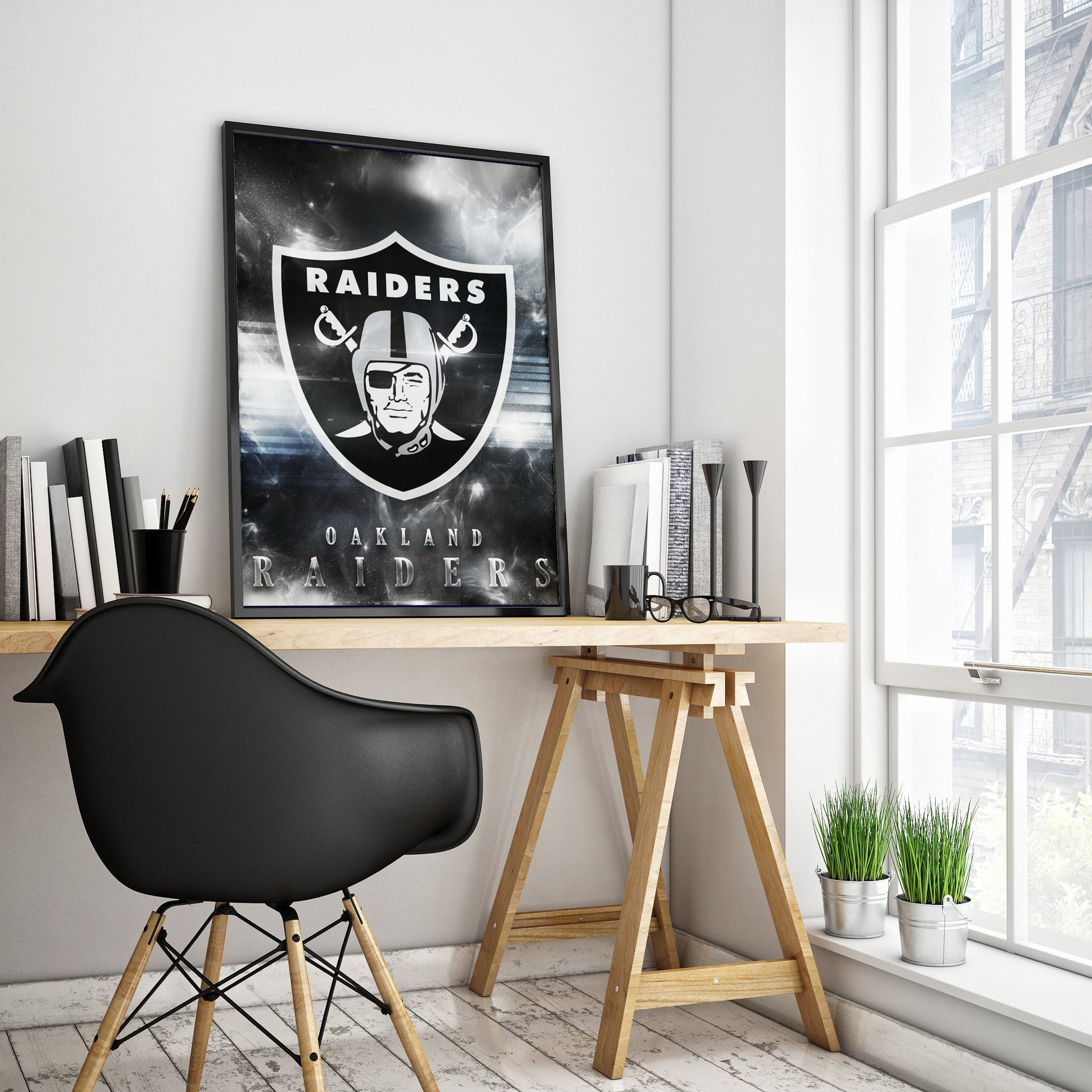 Las Vegas Raiders Logo Art Premium Poster - Team Spirit Store USA 