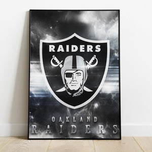 Las Vegas Raiders Logo Art Premium Poster - Team Spirit Store USA 