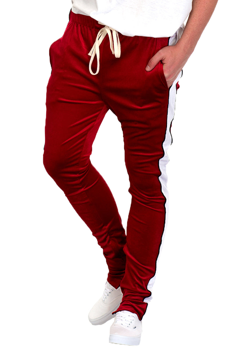 Velour Pipe Track Pants-3