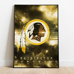 Washington Redskins Vintage Logo Premium Poster - Team Spirit Store USA 