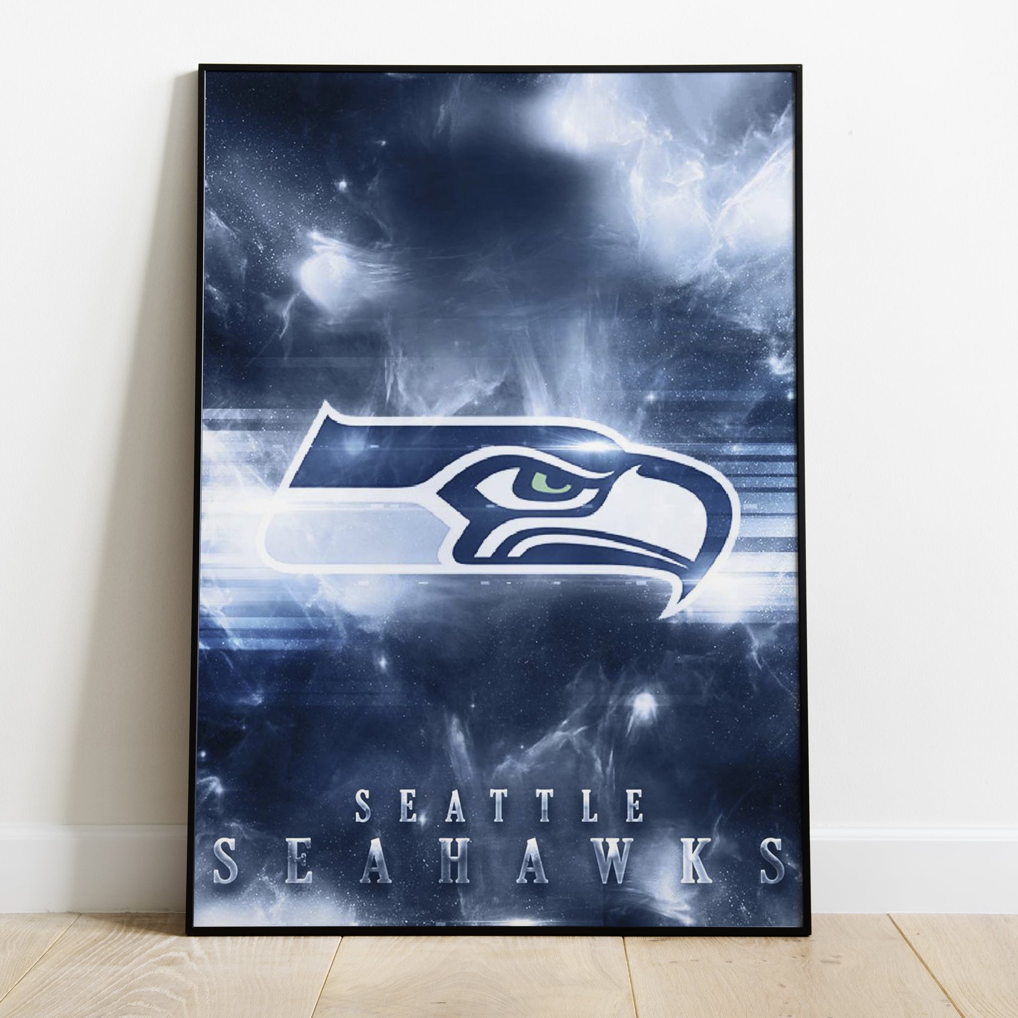 Seattle Seahawks Logo Art Premium Poster - Team Spirit Store USA 