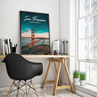 San Francisco Golden Gate Premium Poster - Team Spirit Store USA 