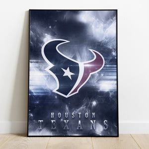 Houston Texans Logo Art Premium Poster - Team Spirit Store USA 