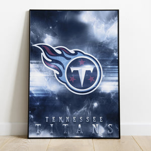 Tennessee Titans Logo Art Premium Poster - Team Spirit Store USA 