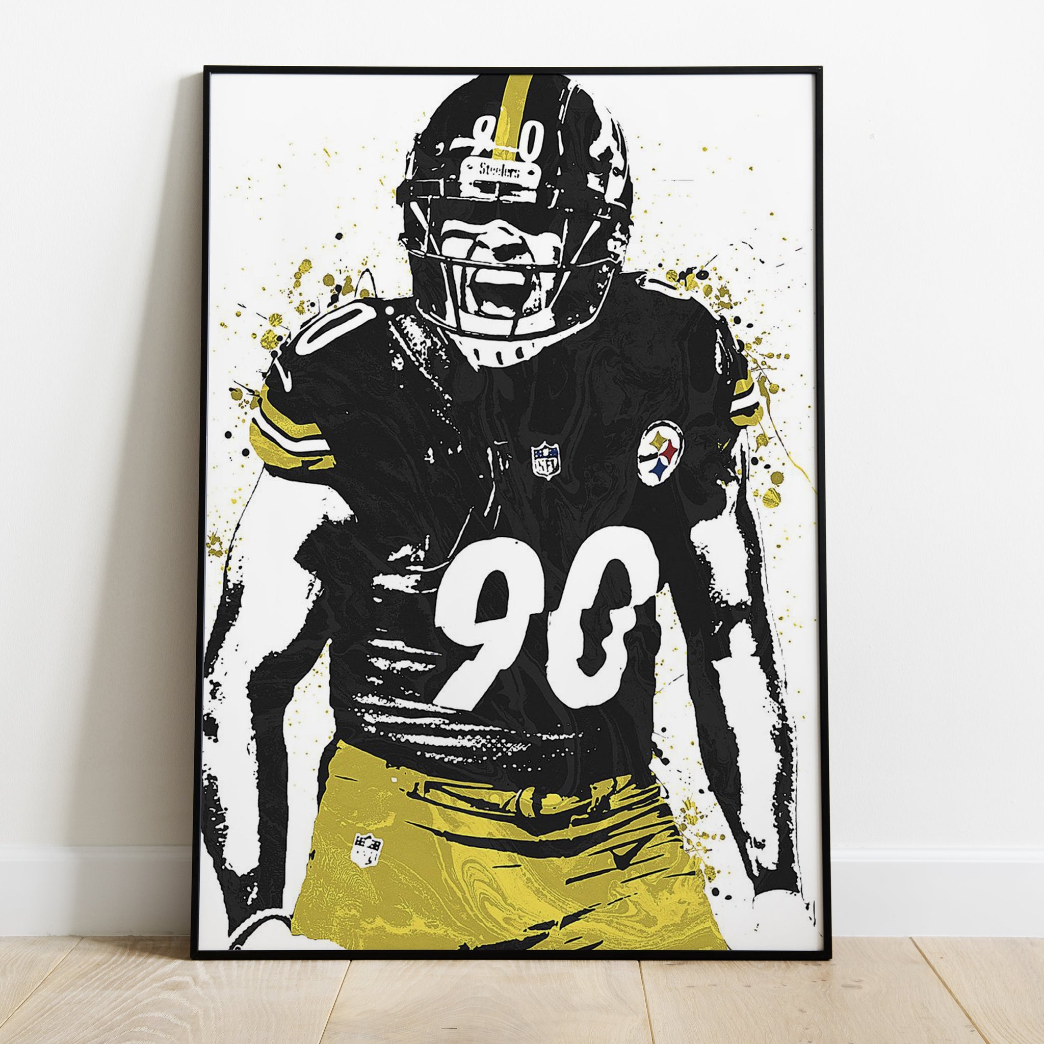 Pittsburgh Steelers TJ Watt Premium Poster - Team Spirit Store USA 