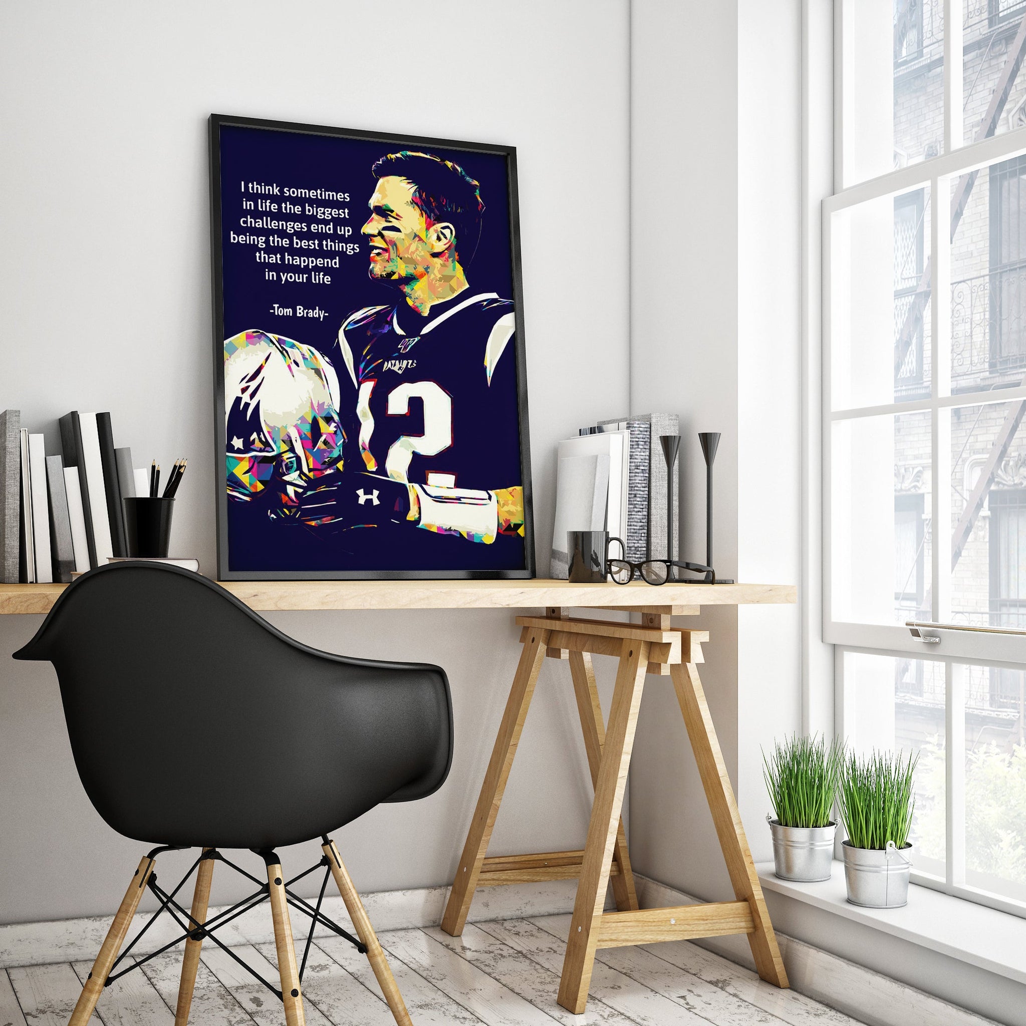 New England Patriots Tom Brady Success Premium Poster - Team Spirit Store USA 