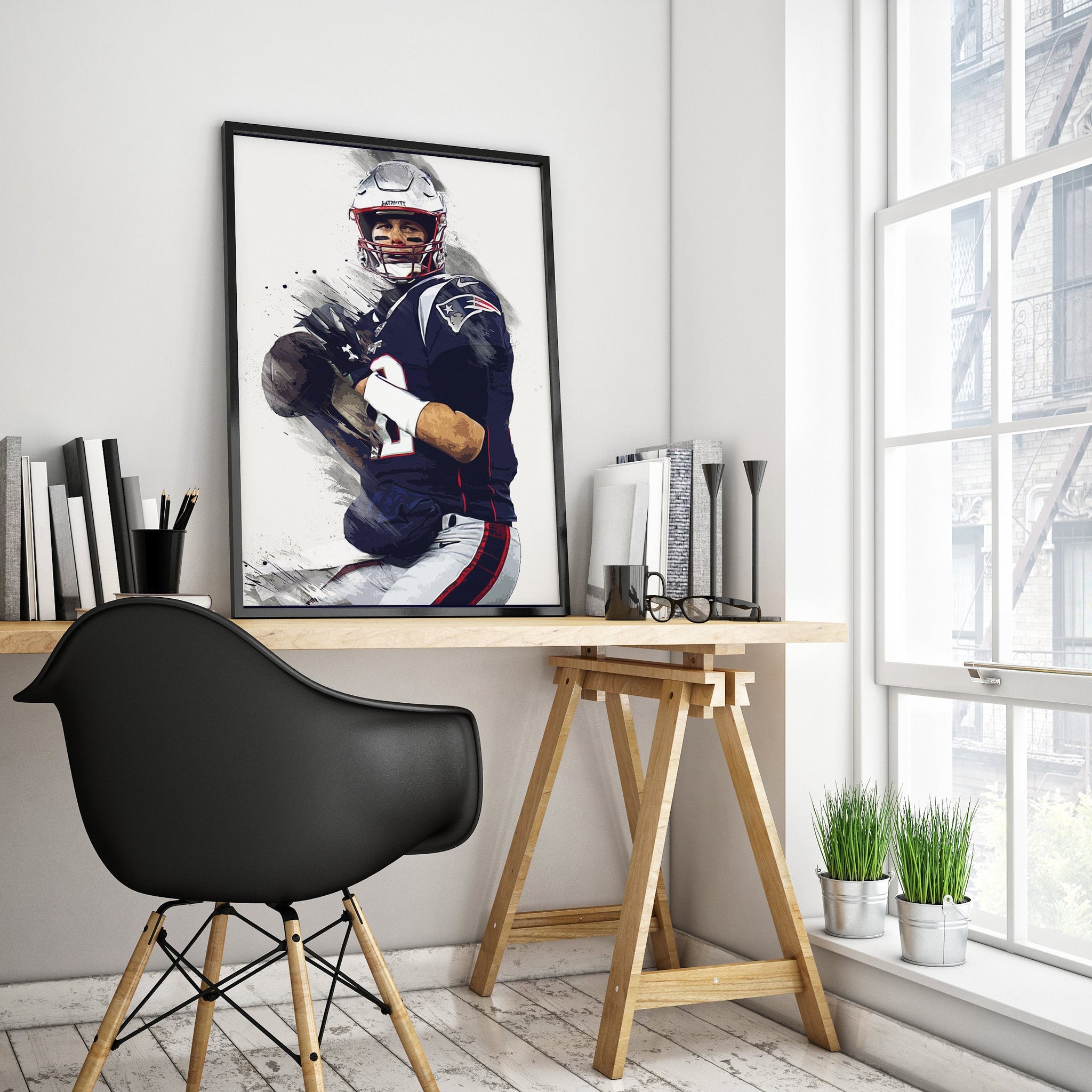New England Patriots Tom Brady Legend Premium Poster - Team Spirit Store USA 