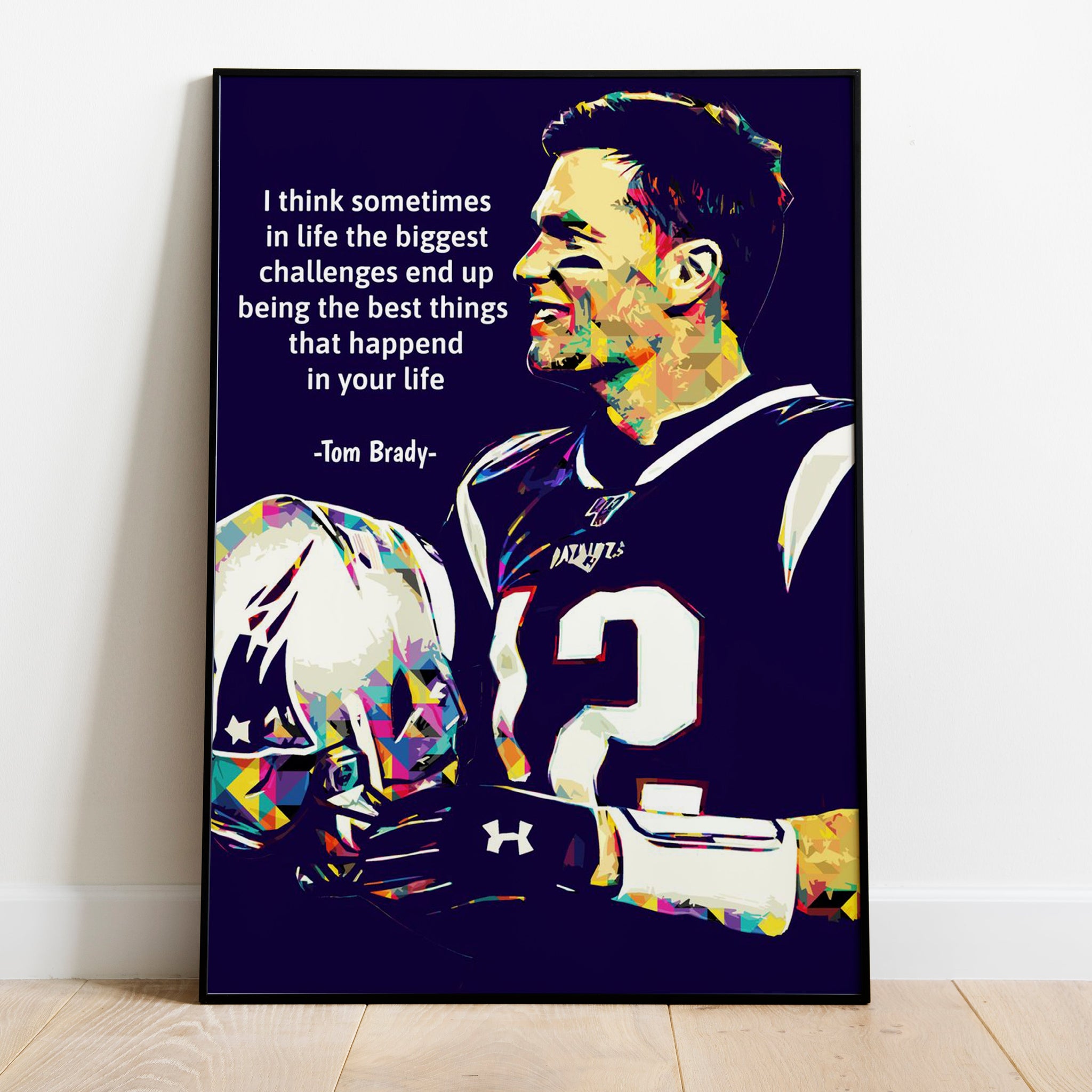 New England Patriots Tom Brady Success Premium Poster - Team Spirit Store USA 